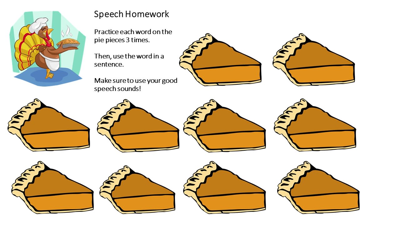 Thanksgiving Speech and Language Pack image