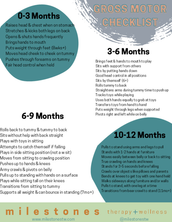 Gross Motor Checklist 0-5 image 1