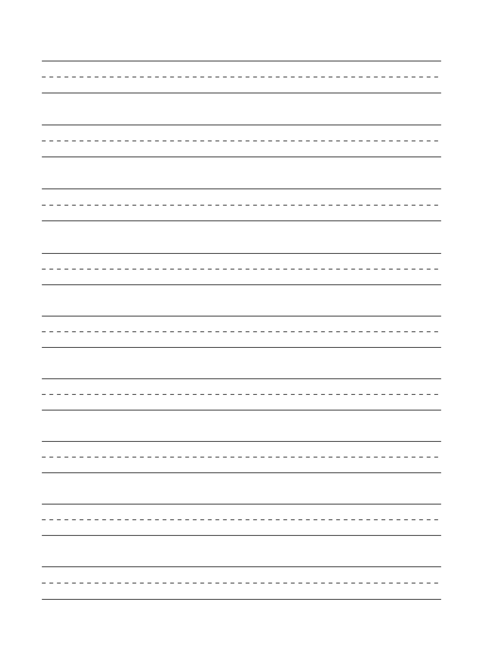 Half Inch Writing Lines image