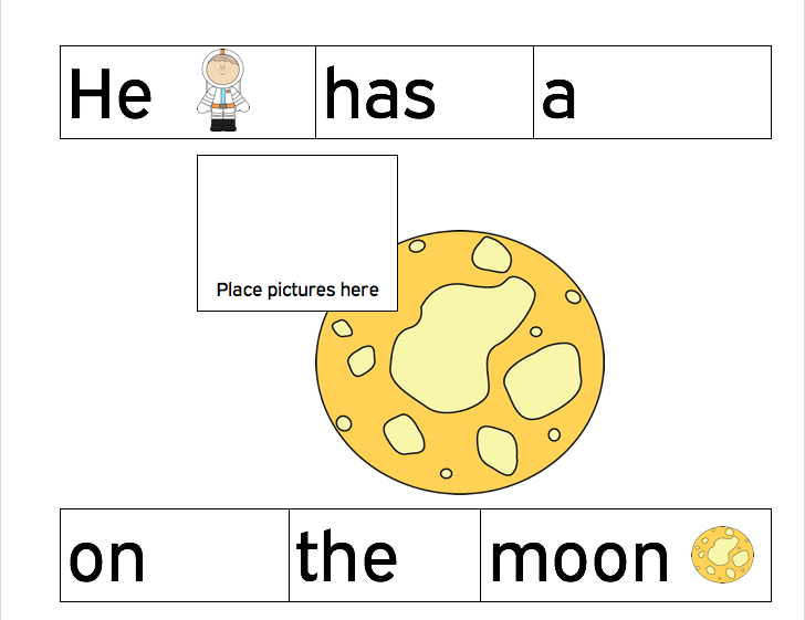 Space/Solar System Sentence Strip image