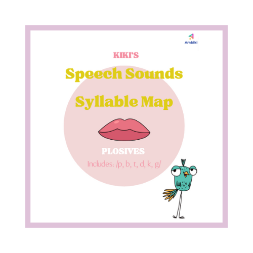 Kiki's Speech Sounds Syllable Map: Plosives image
