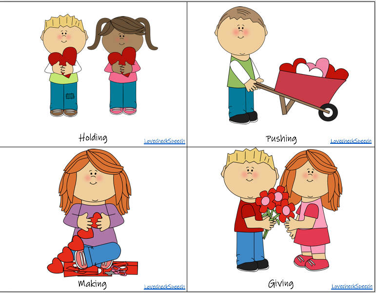 Valentine’s Day Verb Cards image