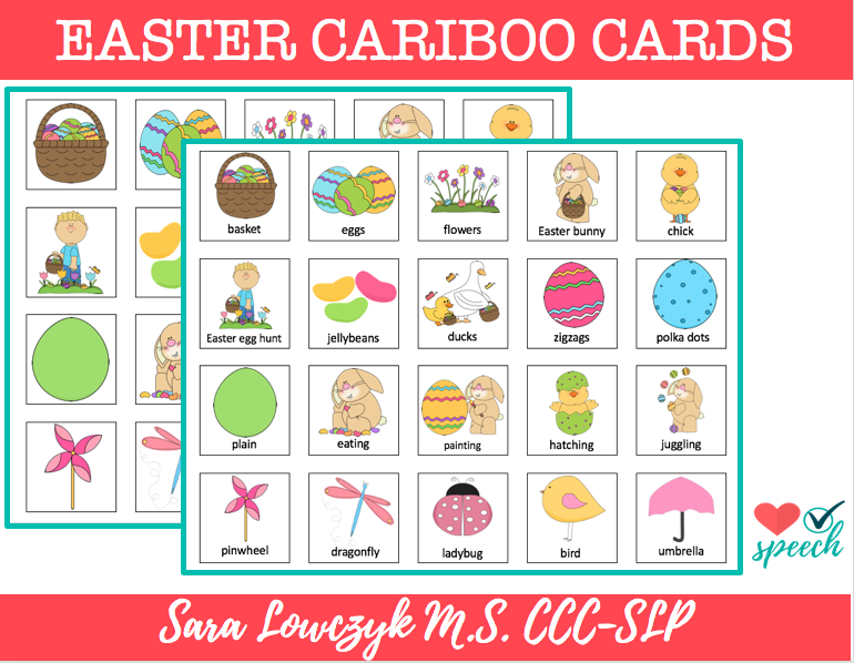 Easter Vocabulary Cariboo Cards image