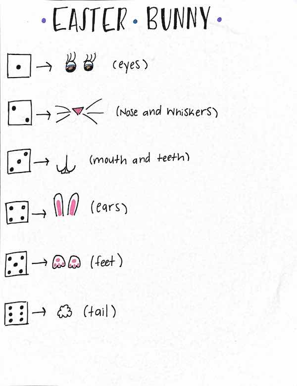 Dice Game and Create a Rabbit Activity image