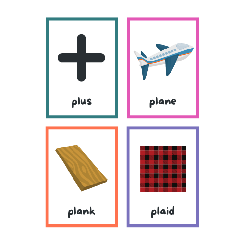 Consonant Blend Flashcards: Pl; Mp; Sp; Sc; Sm; Br; Nd; Nt; Gr image