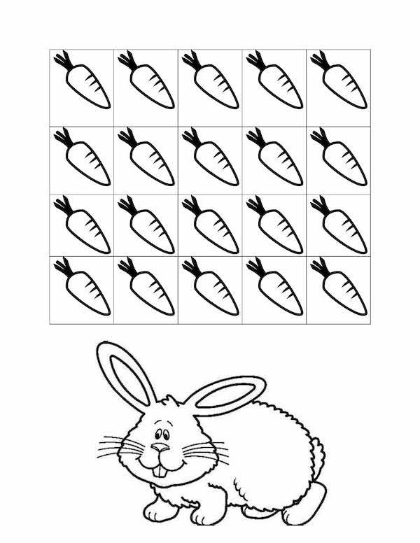 Rabbit and Carrots Token Reinforcement or Home Exercise Program image