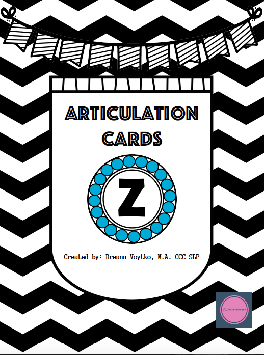 /z/ Articulation Cards image