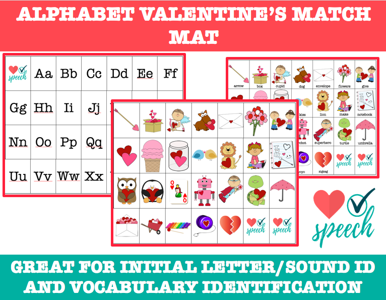 Alphabet Match Mat-- Valentine’s Day image