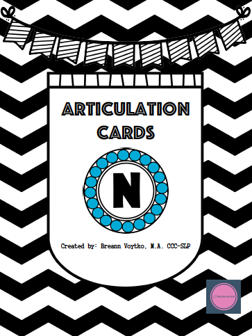 /n/ Articulation Cards image
