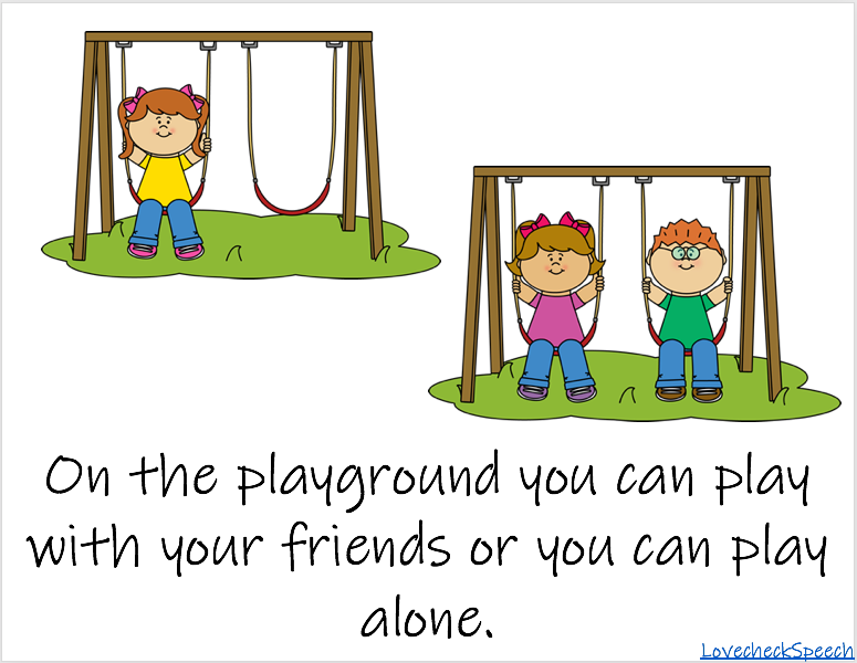 Recess/Playground Giant Social Story image