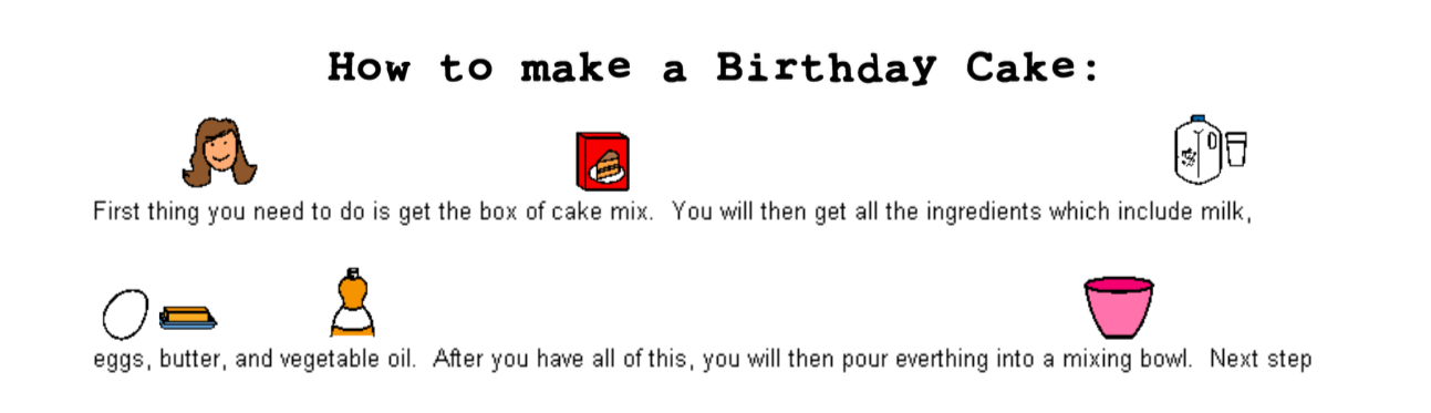 How to Make a Birthday Cake Social Story image