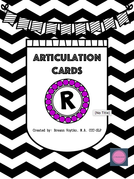 Pre-Vocalic /r/ Articulation Cards image