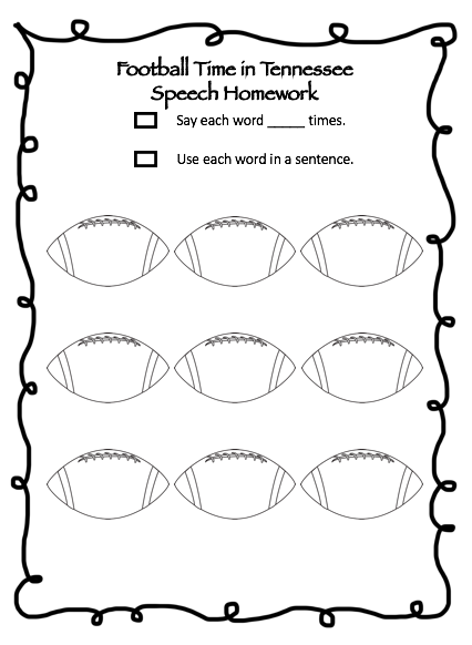 Football Time In TN Speech Homework image