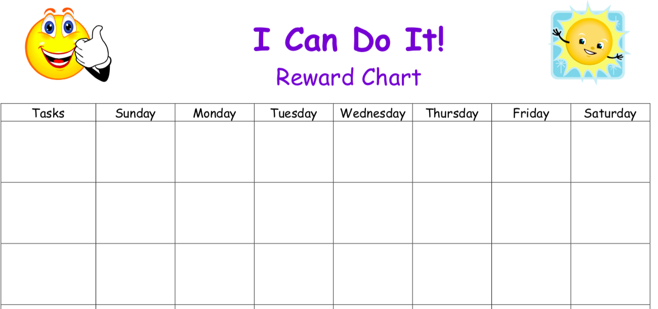 I Can Do It! Reward Chart image