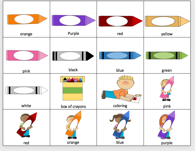 Coloring Pages With Color Vocabulary Words image