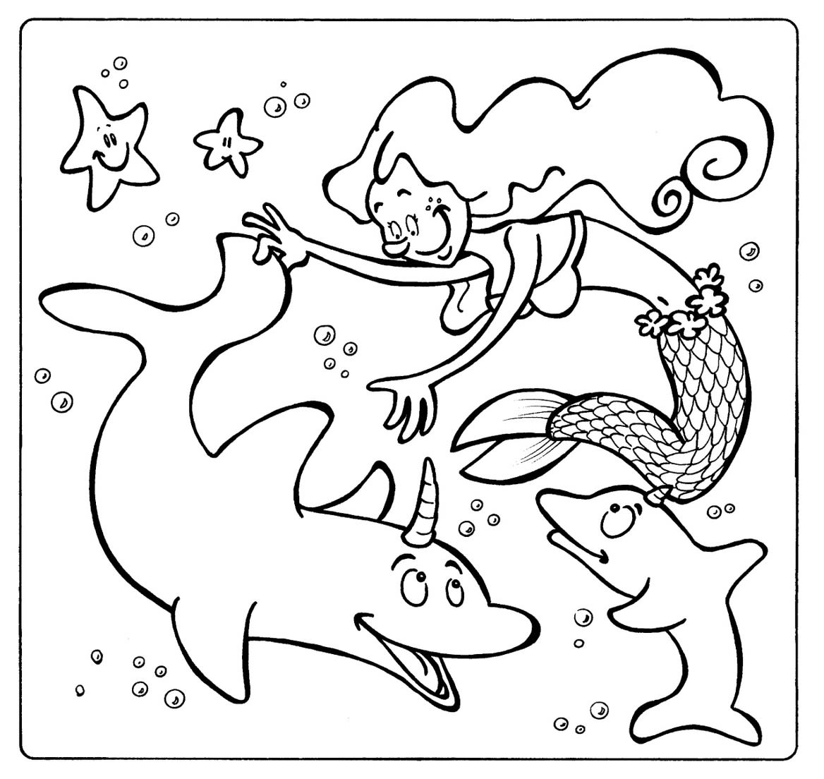 Following Directions With Visual Supports - A Mermaid and Dolphin Activity image