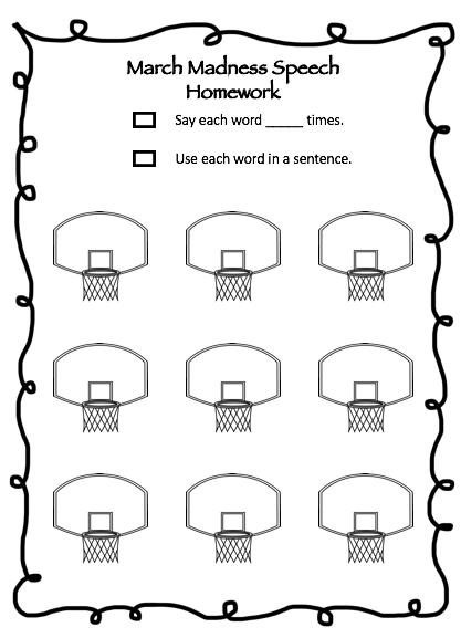 March Madness Speech Homework image