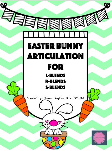 Easter Bunny Articulation For L, R, and S Blends image