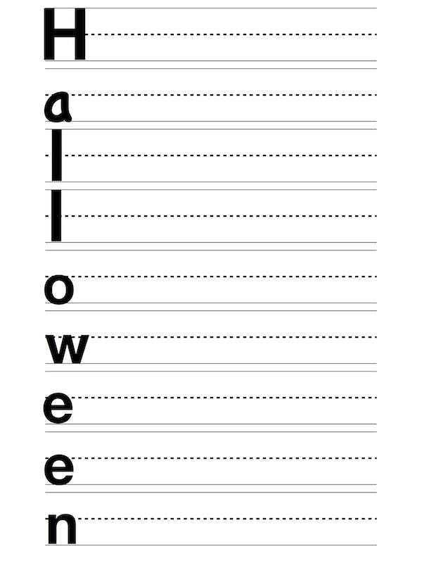 Halloween Handwriting - Title Case image