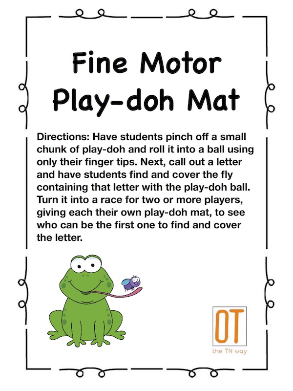Frog Play-Doh Mat image