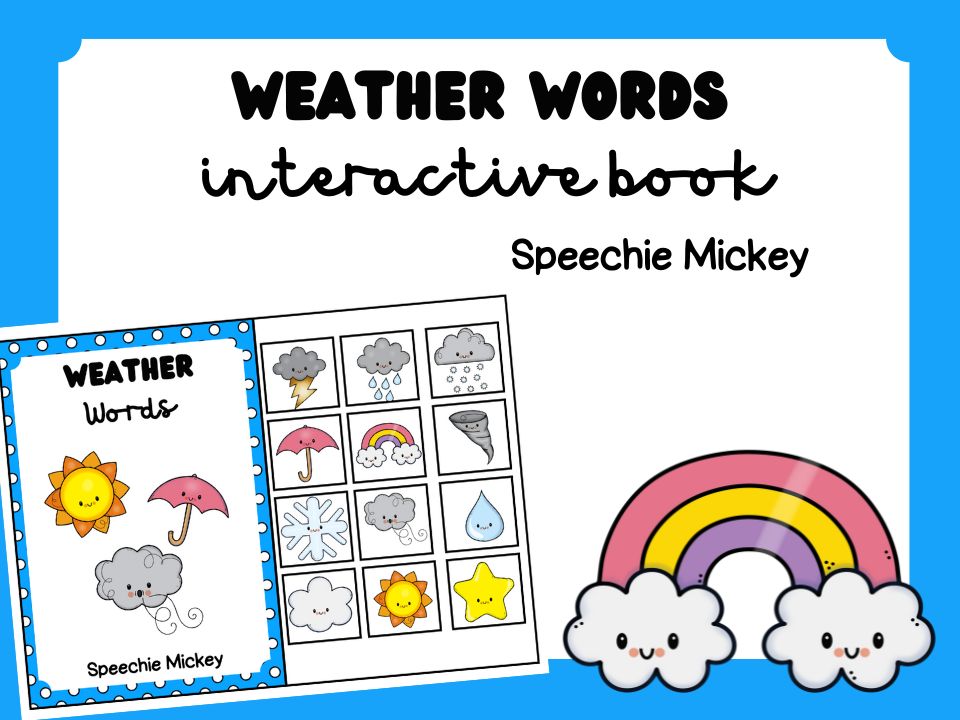 Weather Words Interactive Vocabulary Book image