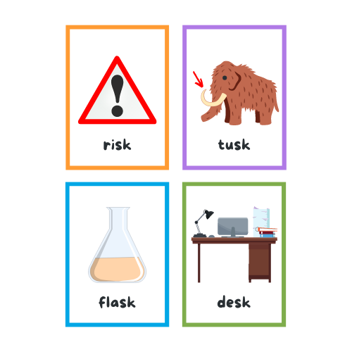 Consonant Blend Flashcards: Sk; Sn; Dr; Sw; Ld; St; Ft; Sl image