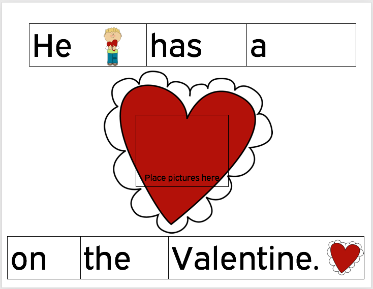 Valentine’s Day Sentence Strip image