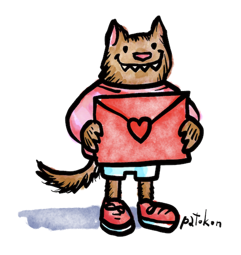 Werewolf Willie Loves Valentine's Day Fill-In Story image
