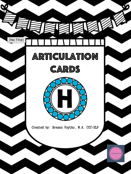 /h/ Articulation Cards image