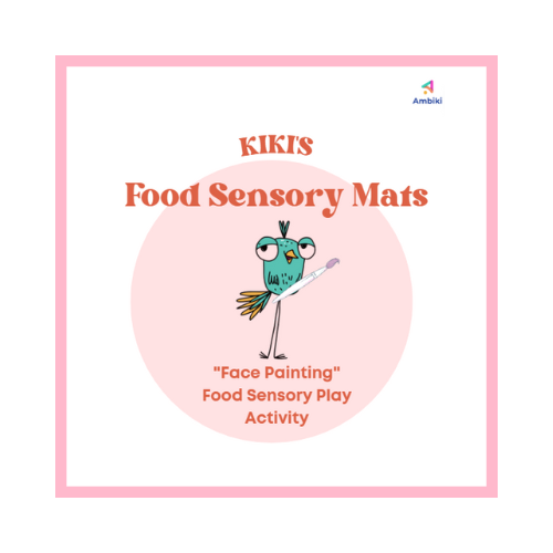Kiki's Food Sensory Mats: "Face Painting" Food Sensory Play Activity image