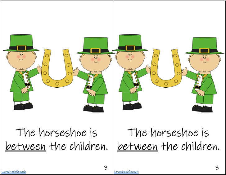 St. Patrick’s Day Preposition Book In Color image