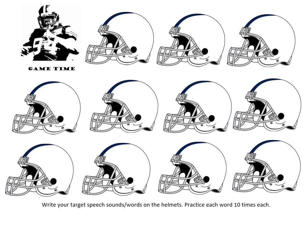 Game Day Speech Football Helmets Ambiki