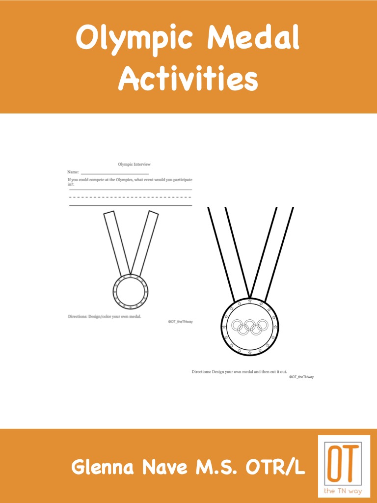 Olympic Theme Printables image