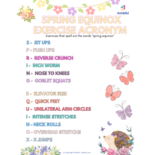 Spring Equinox Exercise Acronym image