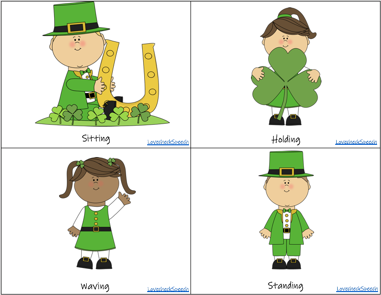 St. Patrick’s Day Big Verb Cards image