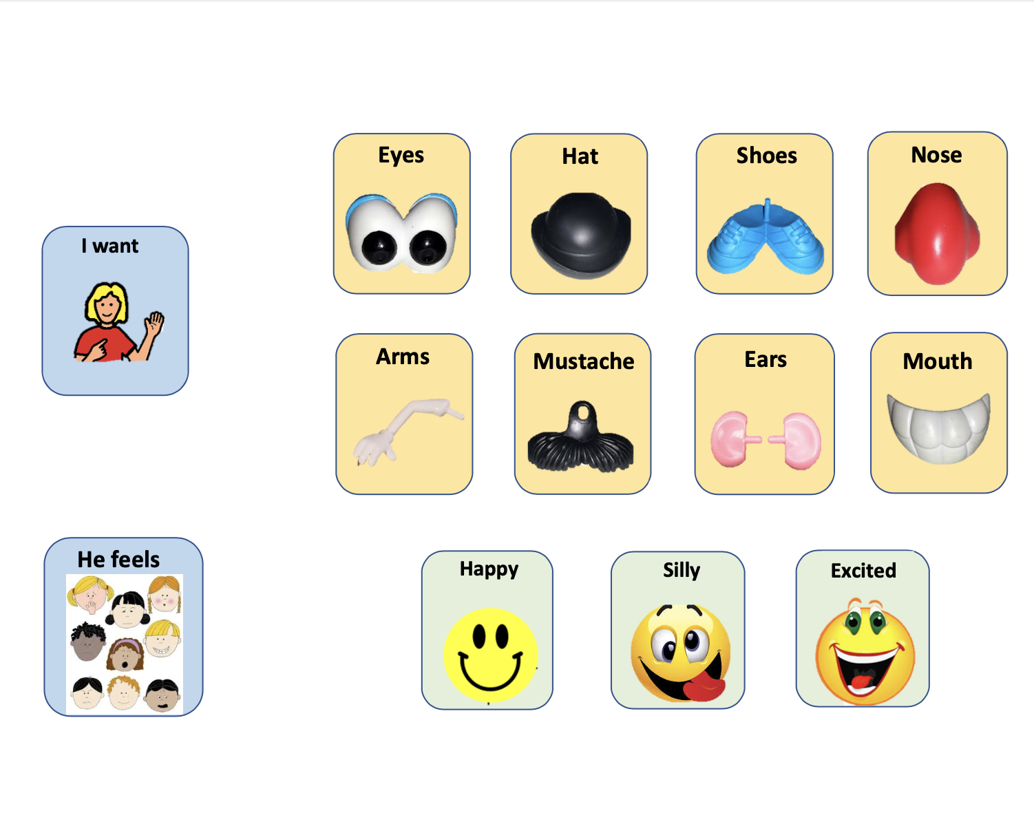 Mr. Potato Head Low-Tech AAC Board image