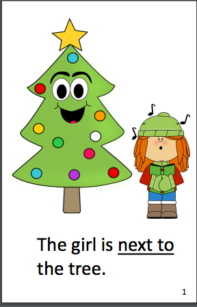 Christmas Preposition Book In Color image