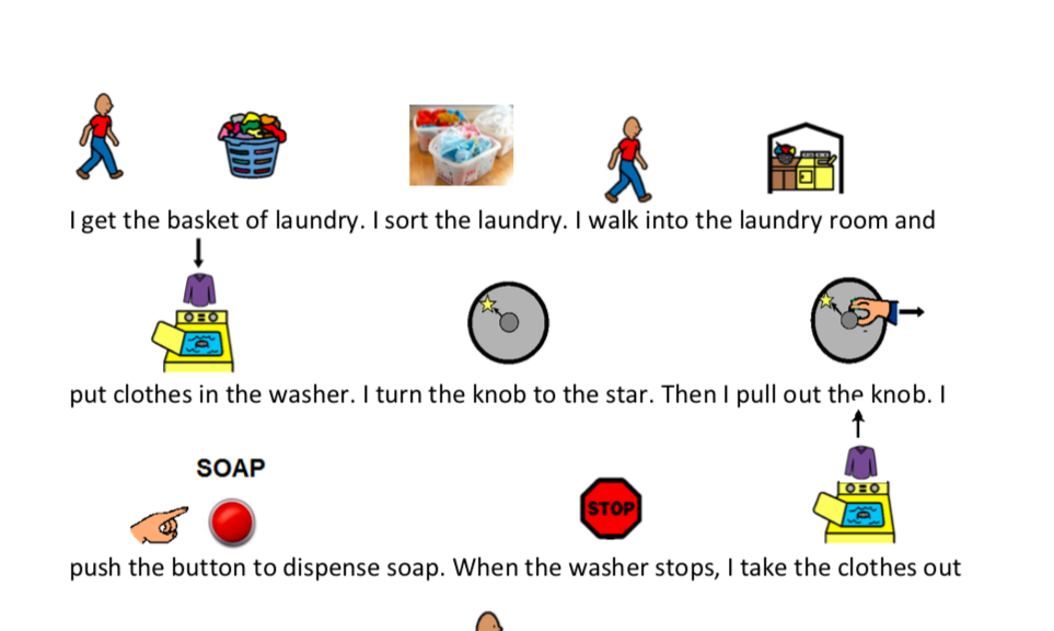 Doing Laundry Social Story image