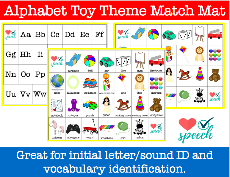 Alphabet Match Mat Toy Theme Activity image