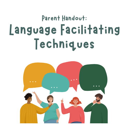 Parent Handout: Language Facilitating Techniques image
