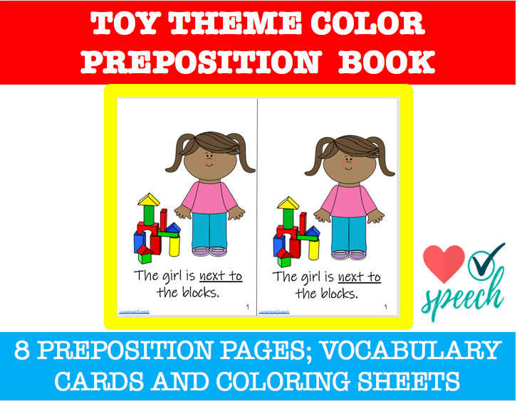 Toy Prepositions Book In Color image