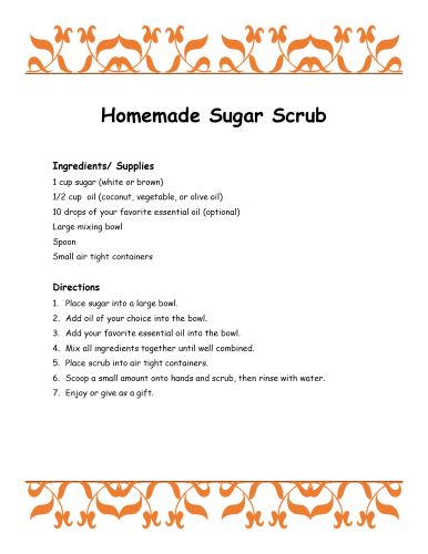 Homemade Sugar Scrub image