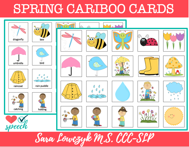Spring Cariboo Vocabulary Cards image