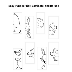 Ambiki - Easy Puzzle Print, Laminate, and Re-use