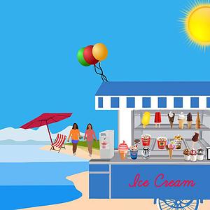 Ambiki - ice-cream-on-the-beach