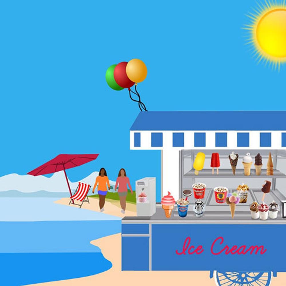 Ice Cream On the Beach