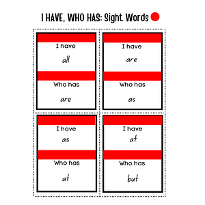 Ambiki - Red Sight Words LCWC 