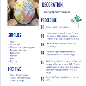 Ambiki - 60 min Easter Egg Decoration Recipe