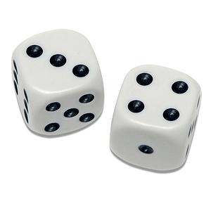 Ambiki - JUMBO-Six-sided-white-dice