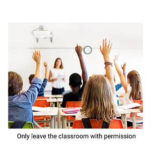 Ambiki - only leave the classroom with permission